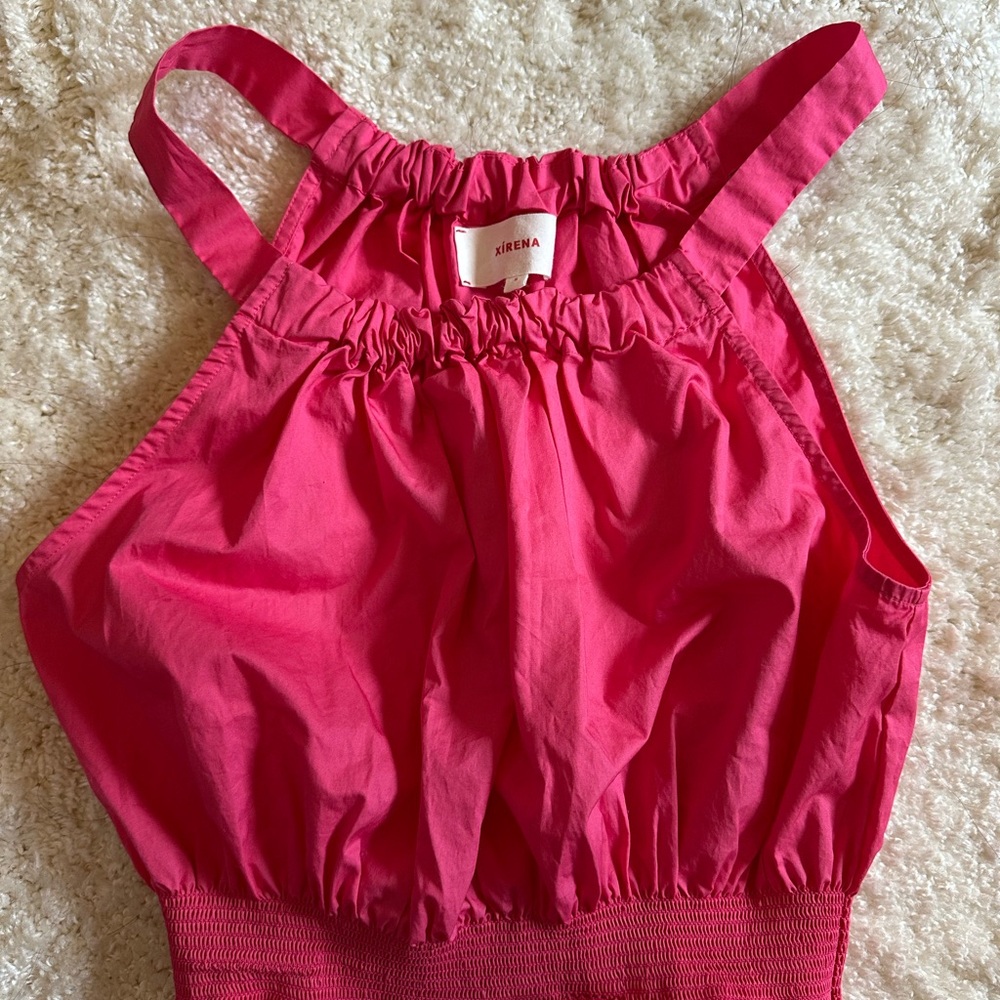 Brand new XiRENA pink halter top size S
